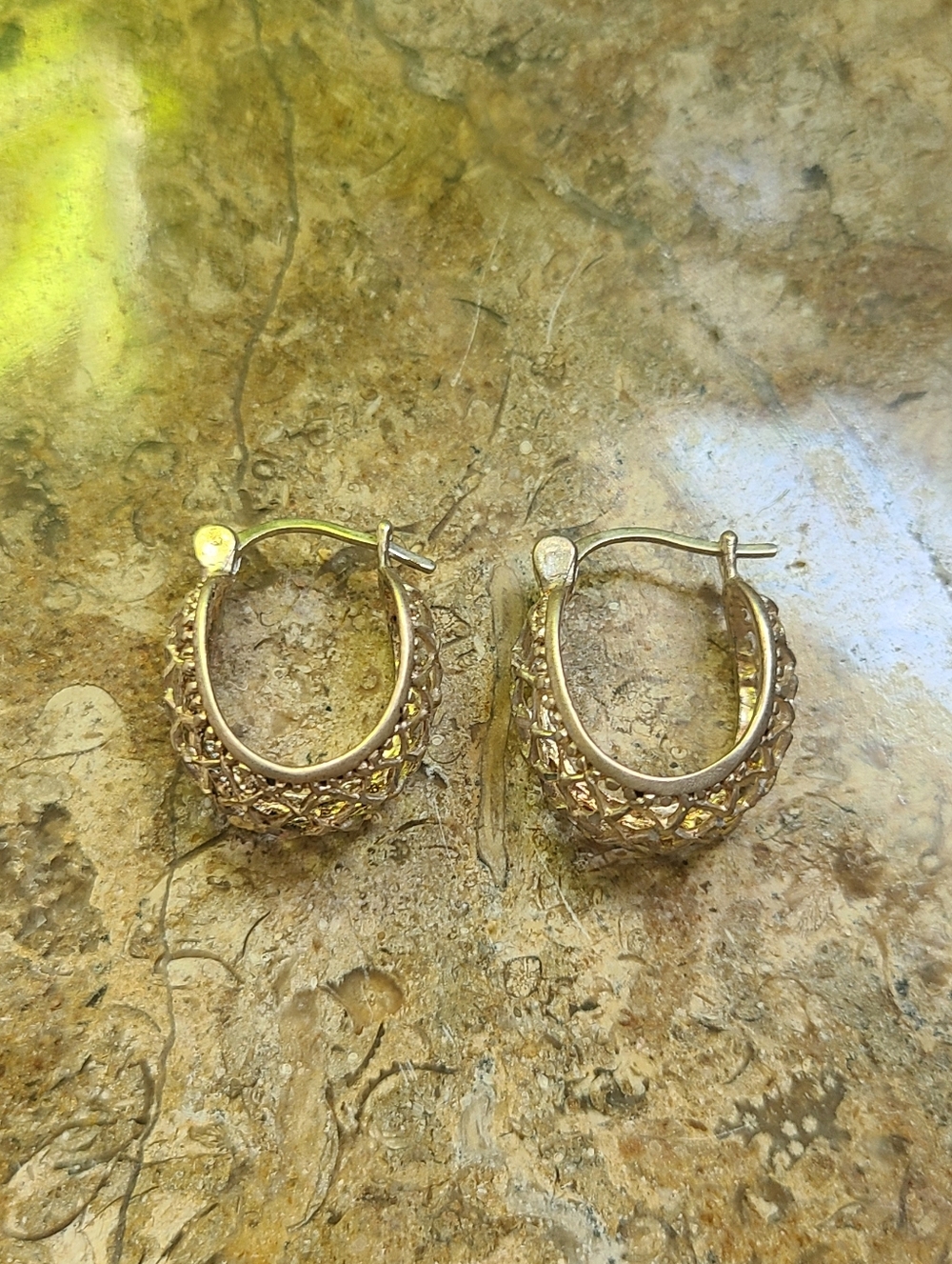 Sterling Silver 925 Woven Hoop Earrings